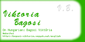 viktoria bagosi business card