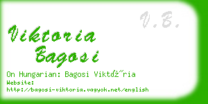 viktoria bagosi business card